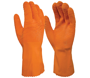 MAXISAFE GLOVES HARPOON LATEX HEAT & COLD RESISTANT MED 
